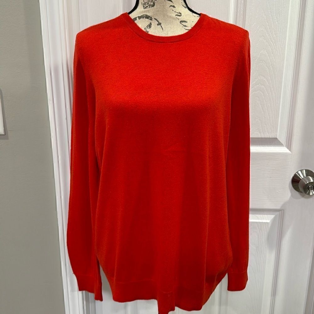 J.McLAUGHLIN SWEATER. XL ORANGE.